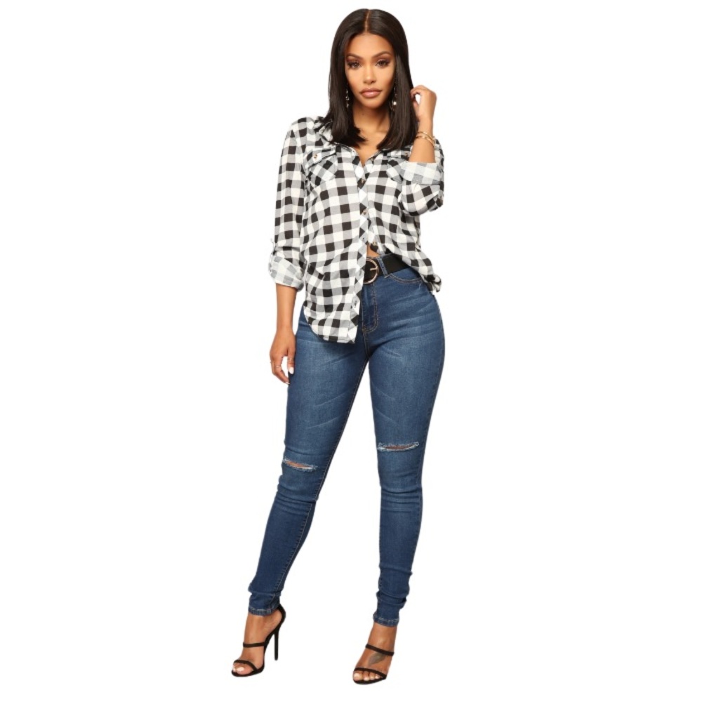 Fashion Nova Up High Skinny Jeans